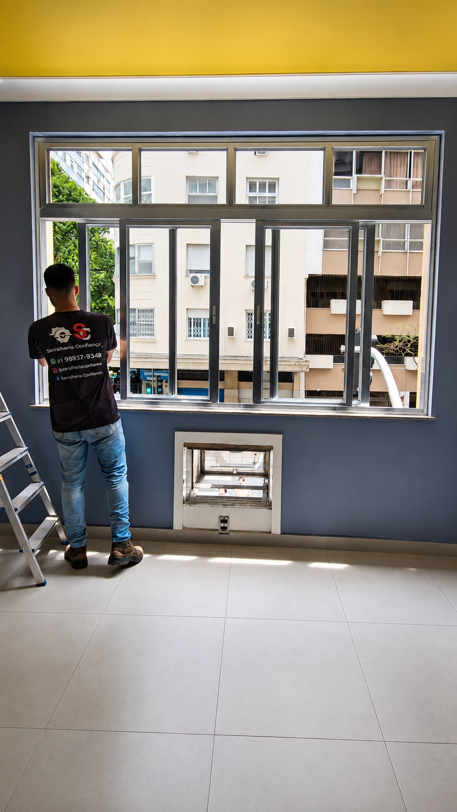 Esquadria acústica residencial — Esquadrias executado pela Serralheria Confiança no Rio de Janeiro